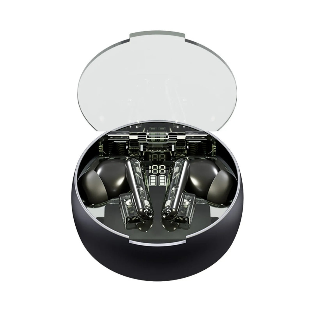 Transparent cap TWS